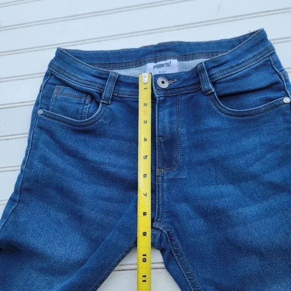 Pepperts! Jeans Boys Straight Adustable Wais Denim 27x28 Stretch Blue 12- 13 Y - Picture 9 of 11